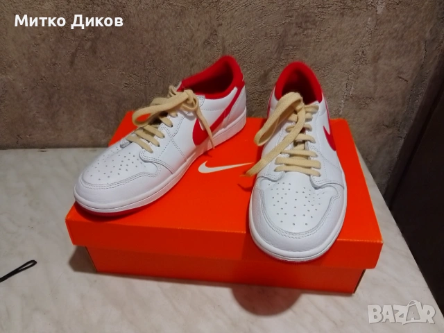 Jordan Air Jordan 1 Low OG "University Red". Нови маратонки естеств.кожа #43 стелка 275 мм