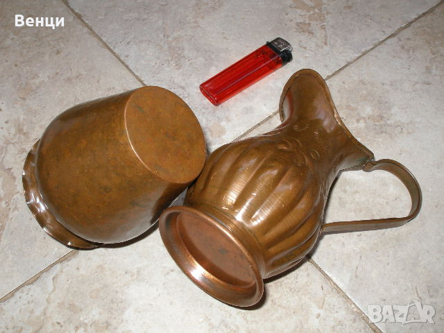 Медна Кана Ваза, снимка 6 - Антикварни и старинни предмети - 44513965