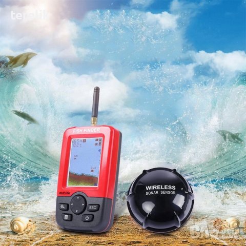 █▬█ █ ▀█▀ Fish Finder XJ-01 безжичен ехолот, Сонар за откриване на рибни пасажи!, снимка 1 - Макари - 37399189