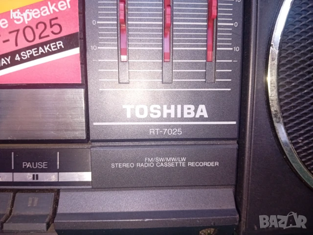Радиокасетофон toshiba rt 7025, снимка 2 - Радиокасетофони, транзистори - 50540530