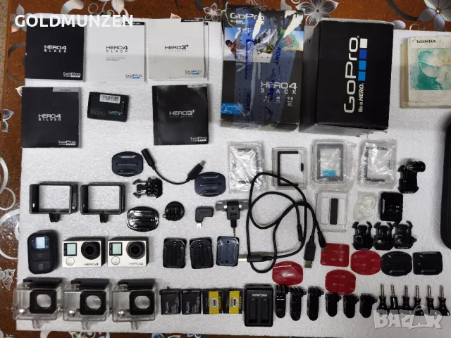 Gopro, Каска, Ботуши, Ръкавици, Навигация