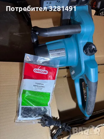 Електрическа резачка за дърва Makita 1800 W, 35 см, 3/8 ", 1.1 мм, 52 звена, UC3541A, снимка 4 - Моторни триони/резачки - 56093963
