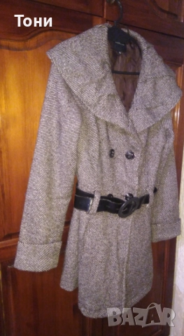 Дамско Вълнено Зимно Топло Палто М