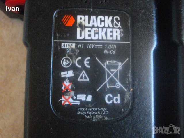 Black Decker-18 Волта-Батерия-Английска-Добра-Блек Декер-Тип Шейна, снимка 14 - Винтоверти - 36821274