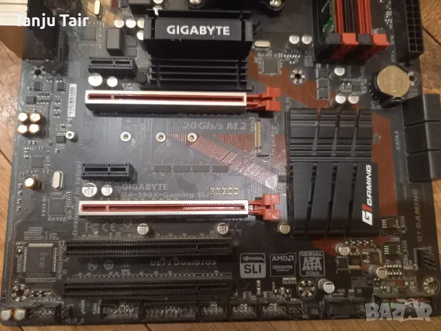 Геймърско дъно Gigabyte GA-990X-Gaming SLI с AMD FX 8350 4.O Ghz., снимка 4 - Дънни платки - 49213216