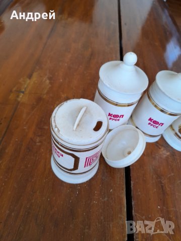 Стари съдове с подправки,Сервиз Деликатес, снимка 4 - Други ценни предмети - 31826890