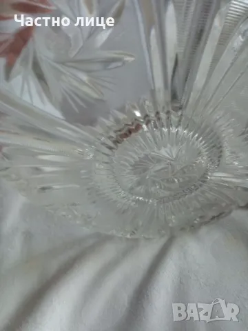 Кристални подноси за мезета-1бр.-25лв., снимка 2 - Сервизи - 48011755