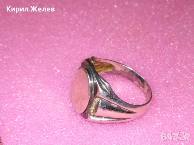 СТАР АРИСТОКРАТИЧЕН СРЕБЪРЕН ПРЪСТЕН ВИСОКА ПРОБА СРЕБРО 925 РЕТРО БИЖУ РЪЧНА ИЗРАБОТКА 41883, снимка 9 - Антикварни и старинни предмети - 44390497