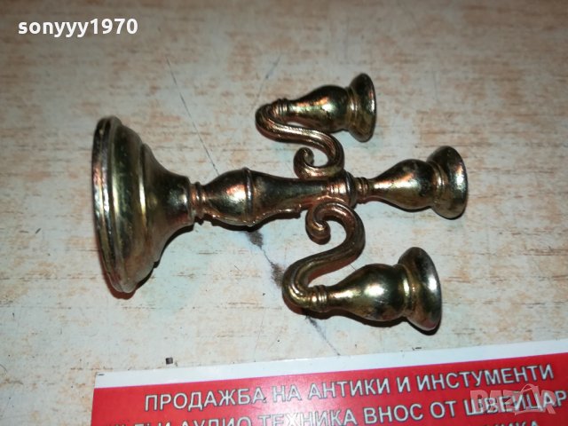 МИНИ СВЕЩНИК-ВНОС ГЕРМАНИЯ 1410211934, снимка 2 - Антикварни и старинни предмети - 34466149