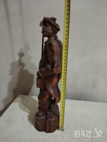 Стара дървена статуетка, снимка 2 - Други ценни предмети - 44231184