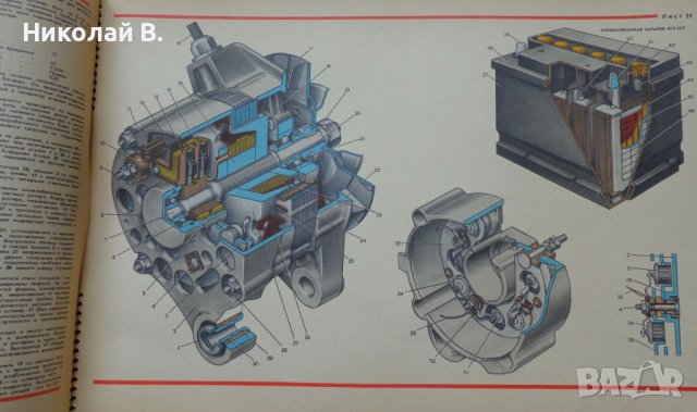 Книга Цветен албум автомобили ВаЗ 2103/2106 Лада Москва Машиностроение 1987 год, снимка 15 - Специализирана литература - 37079742