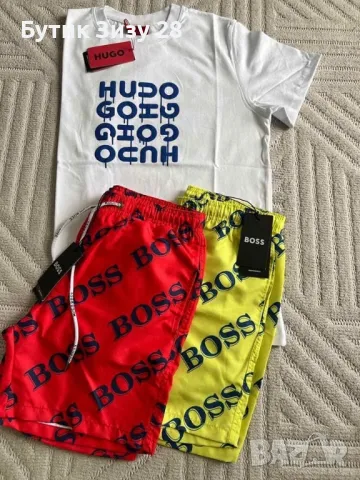 Комплект тениска и шорти Hugo Boss , снимка 8 - Спортни дрехи, екипи - 50425786