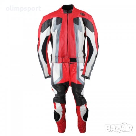 Костюм за мотор 625 Размер S M L XL Висококачественият кожен костюм за мотор от две части   е израбо