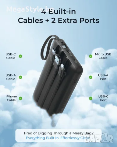 VRURC Powerbank 20000 mAh,външна батерия, снимка 2 - Външни батерии - 55975143