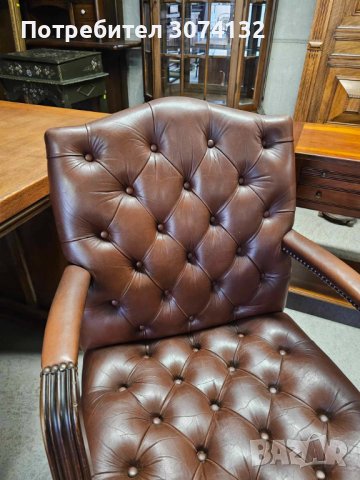 Оригинално кресло в стил Честърфийлд, снимка 3 - Дивани и мека мебел - 42874145