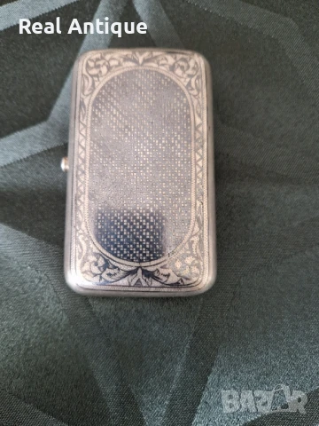 Рядка уникална антикварна руска сребърна кутийка за тютюн с ниело , снимка 7 - Антикварни и старинни предмети - 50446342