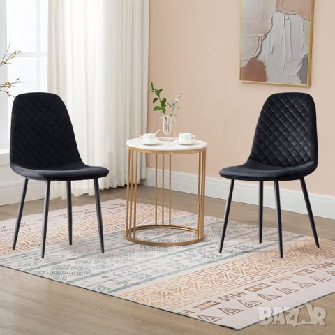 Висококачествени трапезни столове MORKURY AMFZC-C111N-4BLK, снимка 8 - Столове - 42873494