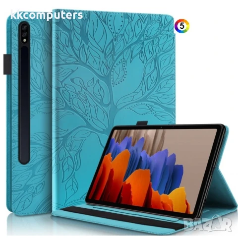 Samsung Galaxy Tab S9+Life Tree Series Кожен Калъф и Протектор
