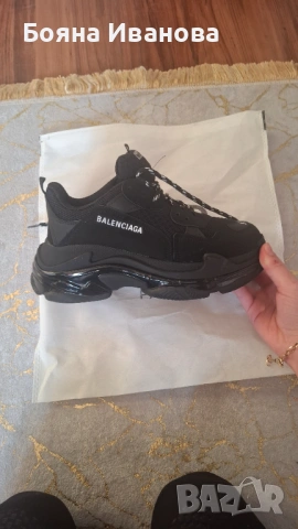 Маратонки Balenciaga черни чисто нови, снимка 3 - Маратонки - 53075078