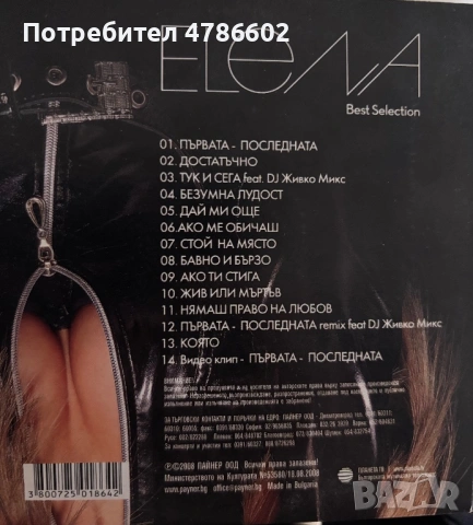 Елена - Best Selection (2008) Multimedia CD, снимка 2 - CD дискове - 54084126