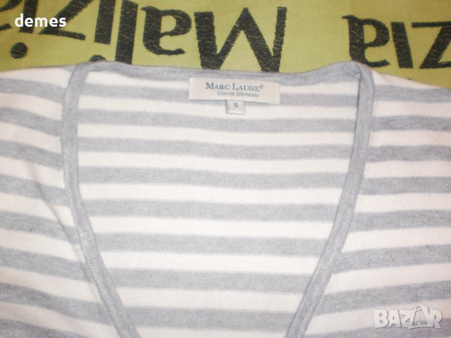 Машинно плетена блуза с цип MARC Lauge, размеp S, снимка 4 - Блузи с дълъг ръкав и пуловери - 37889998