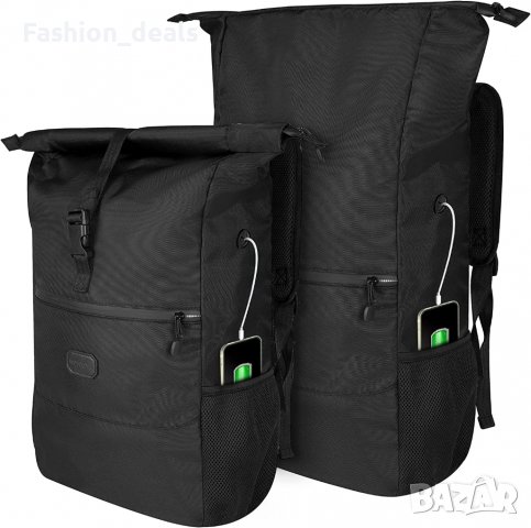 Нова черна Раница за лаптоп 15,6 инча Лека пътна за Спорт Пътуване Бизнес