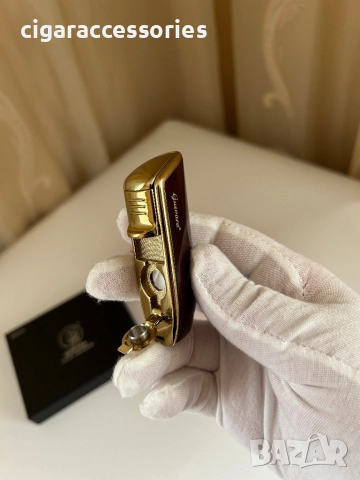 Подаръчен комплект Guevara – аксесоари за пури (запалка + ножица), снимка 3 - Запалки - 52917805