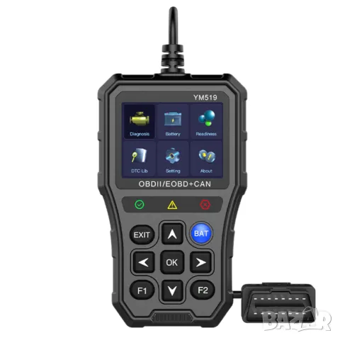 Професионален автомобилен диагностичен кодочетец YM519 Full OBD2 EOBD, снимка 2 - Аксесоари и консумативи - 48217491