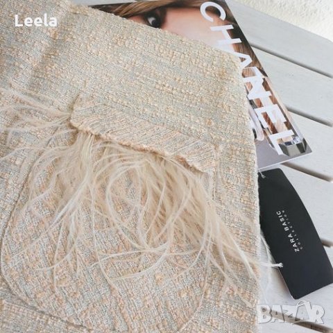 Пола от туид ZARA, снимка 3 - Поли - 34043172