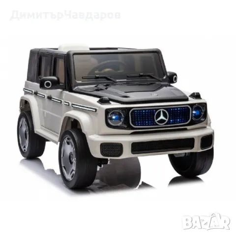 Акумулаторен джип Mercedes EQG Electric G-Class 12V с отварящи се врати меки гуми 4x4, снимка 7 - Електрически играчки - 48720900