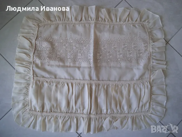 Родопско одеяло, покривки от ленена панама, снимка 6 - Покривки за маси - 56300408