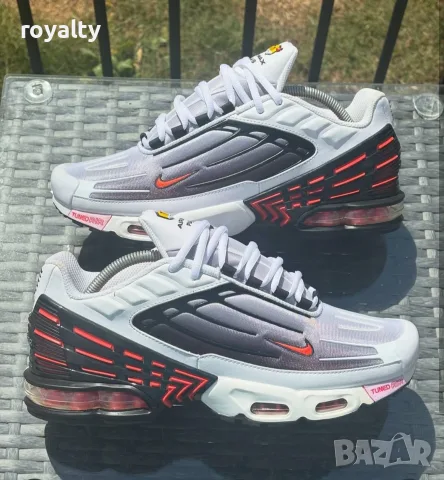 Nike Air Max TN 3 Plus White/Black/Red Нови Мъжки Маратонки Найк 
