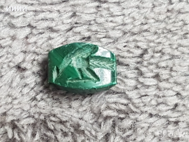 Камък хризопраз гема паун