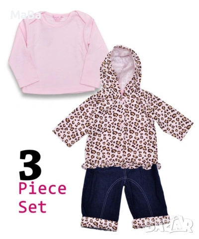 ПРОЛЕТЕН бебешки К-Т, три, части за момиче /9-12мес/