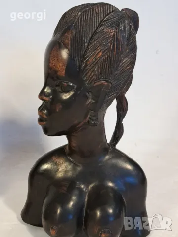 африкански статуетки дърворезба абанос  20/3, снимка 2 - Статуетки - 47795373