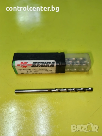 Кобалтово свредло ф3.8 Wuth Zebra ПРОМОЦИЯ !