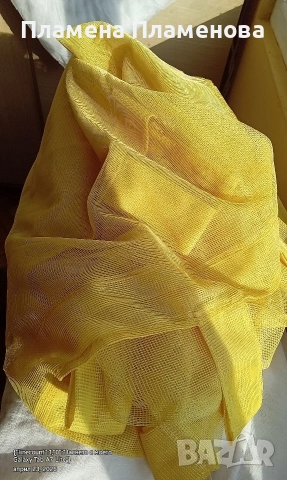 патешко жълти тюлени пердета, снимка 3 - Пердета и завеси - 54293896