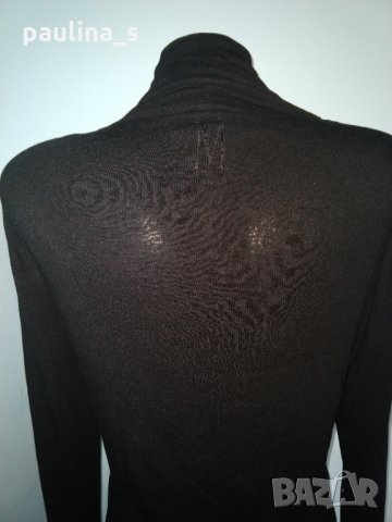 Уникална еластична блуза с поло яка и дълъг декориран ръкав "Martviser" , снимка 7 - Блузи с дълъг ръкав и пуловери - 30584081