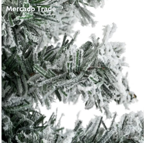 Декоративна коледна настолна елха, Заснежена, 75см. , снимка 2 - Декорация за дома - 52632068