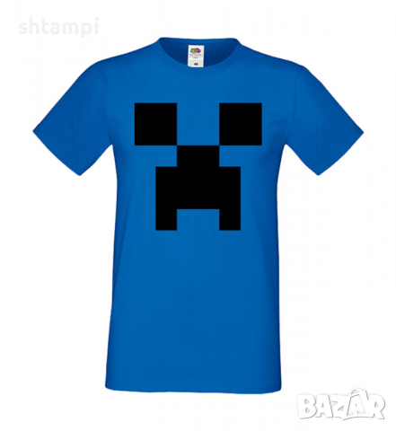 Мъжка тениска Creeper Face 1,майнкрафт Minecraft,Игра,Забавление,подарък,Изненада,Рожден Ден., снимка 3 - Тениски - 36466954