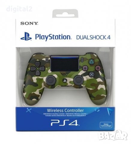 DUALSHOCK®4 wireless controller v2 - Green Camo / Джойстик Sony / PS4, снимка 5 - Аксесоари - 34354108