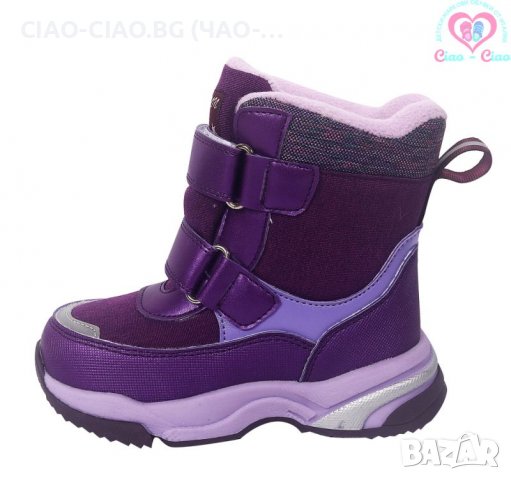 №22-№27, Апрески за момиче, в лилаво със сърце TOM.M, снимка 2 - Бебешки боти и ботуши - 38705305