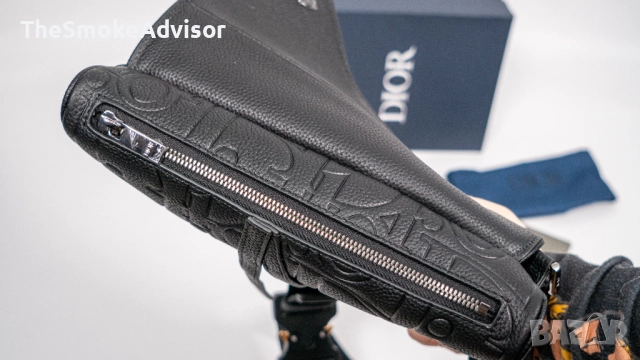 Чанта Dior Gravity от кожа и черен гранулиран телешки набук, снимка 8 - Чанти - 52299168