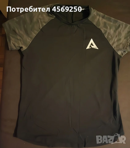 Чисто нова спортна тениска Above the rest Performance – Черно/Камуфлаж (Размер М, но отговаря на S)