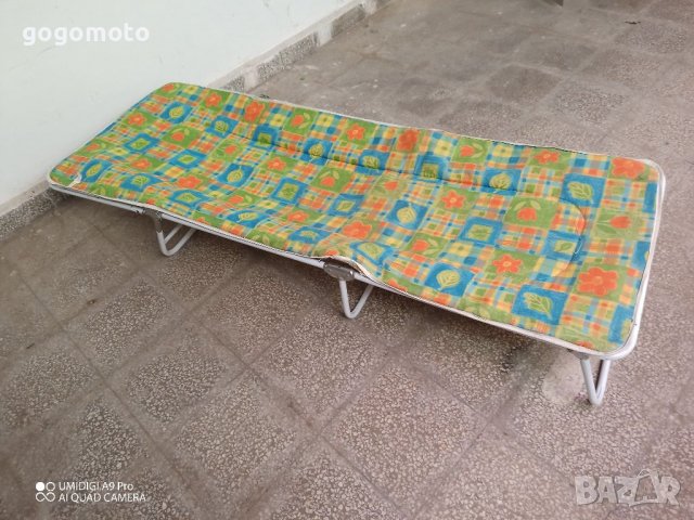 Туристически креват, шезлонг, сгъваемо легло с матрак, дюшек, снимка 9 - Къмпинг мебели - 36899963