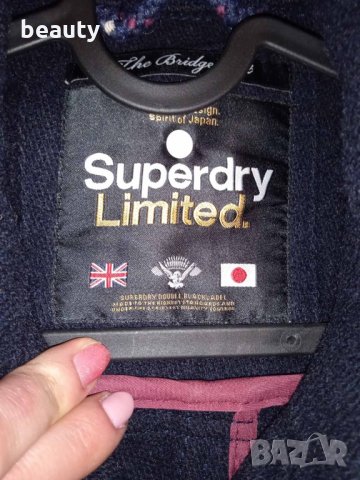 Дамско вълнено палто Superdry, снимка 3 - Якета - 32067143