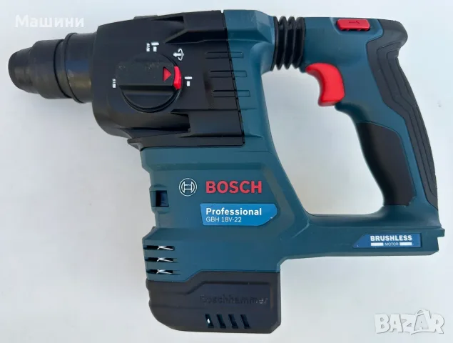BOSCH GBH 18V-22 - Безчетков акумулаторен перфоратор 2x18V 4.0Ah като нов!, снимка 2 - Перфоратори - 55816973
