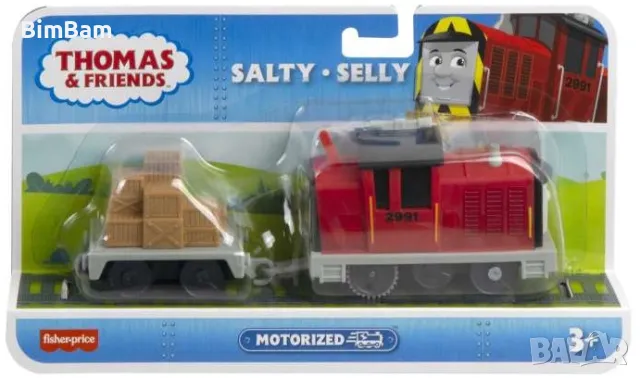 Оригинално моторизирано влакче Thomas & Friends - Motorized Salty / FISHER PRICE 
