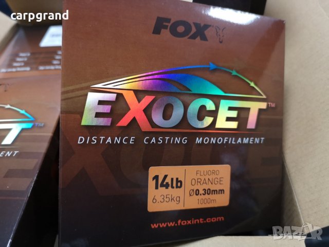 Влакно FOX Exocet Fluoro Orange Mono 1000м., снимка 3 - Макари - 33167346