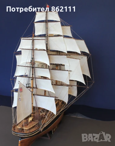 Макет на ветроходен кораб – клиперът Cutty Sark, снимка 12 - Колекции - 50425660
